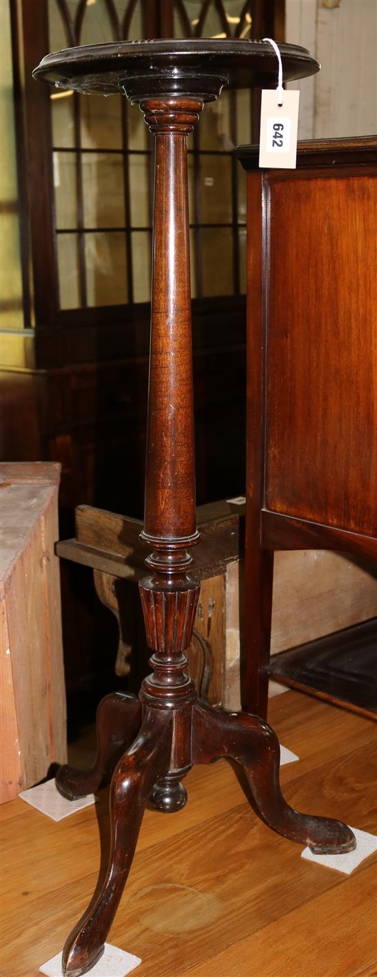 Mahogany torchere